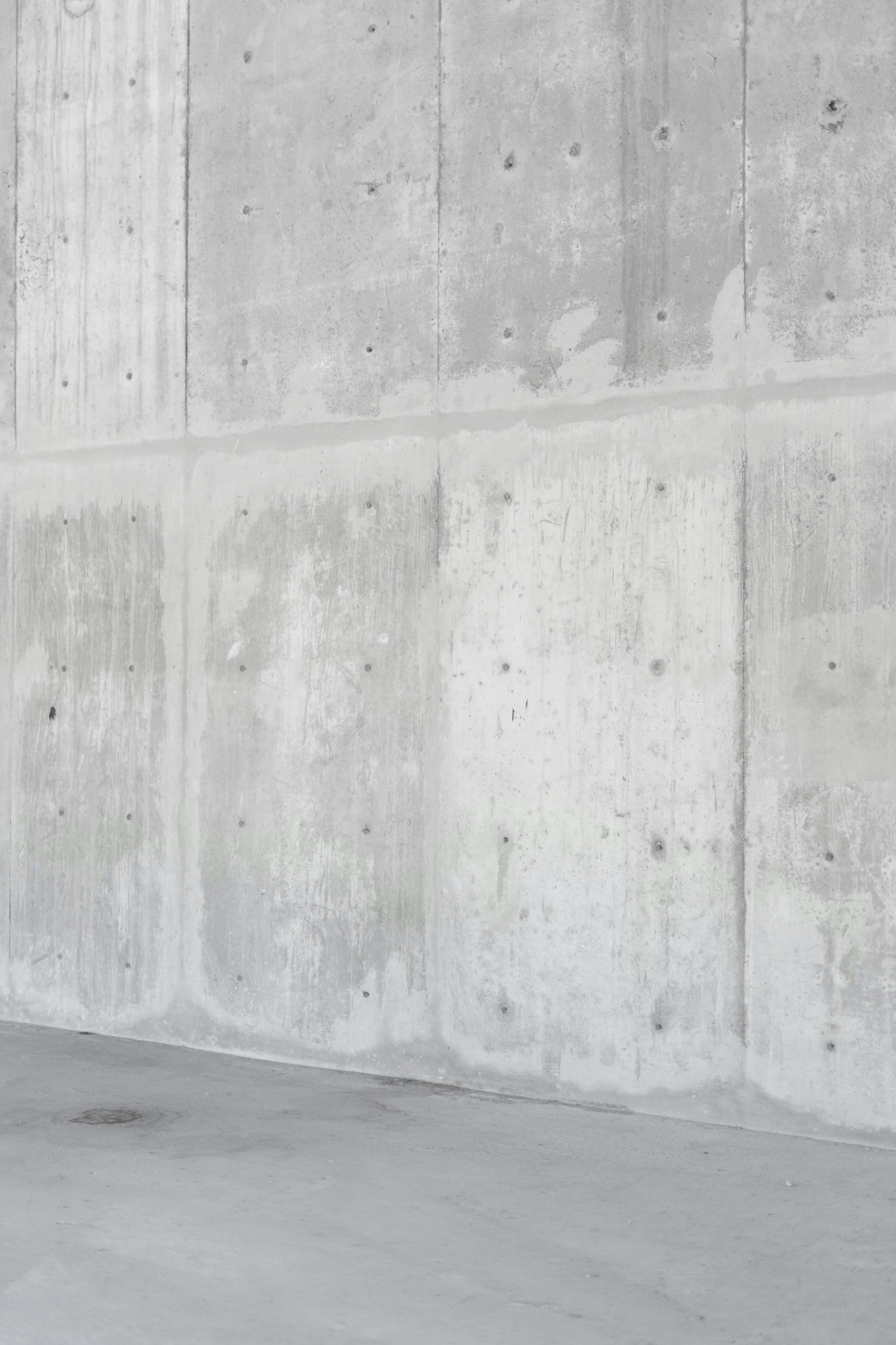 Détail d'un mur en béton brut